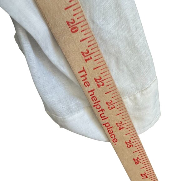 Richard Malcolm 100% Irish Linen Embroidered Button Down Shirt Tunic Top XL - Picture 7 of 8